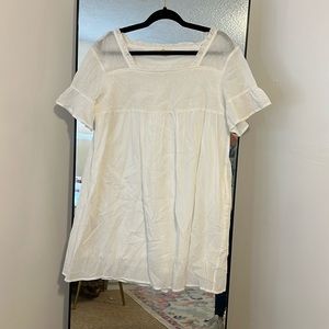 White flows dress from Entro.